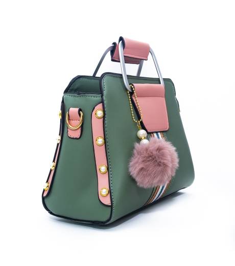 Gloria's Pom Pom Bag (Green) - Image 2