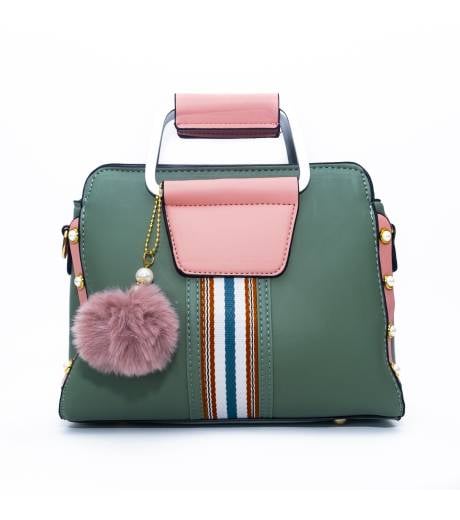 Gloria's Pom Pom Bag (Green) - Image 1