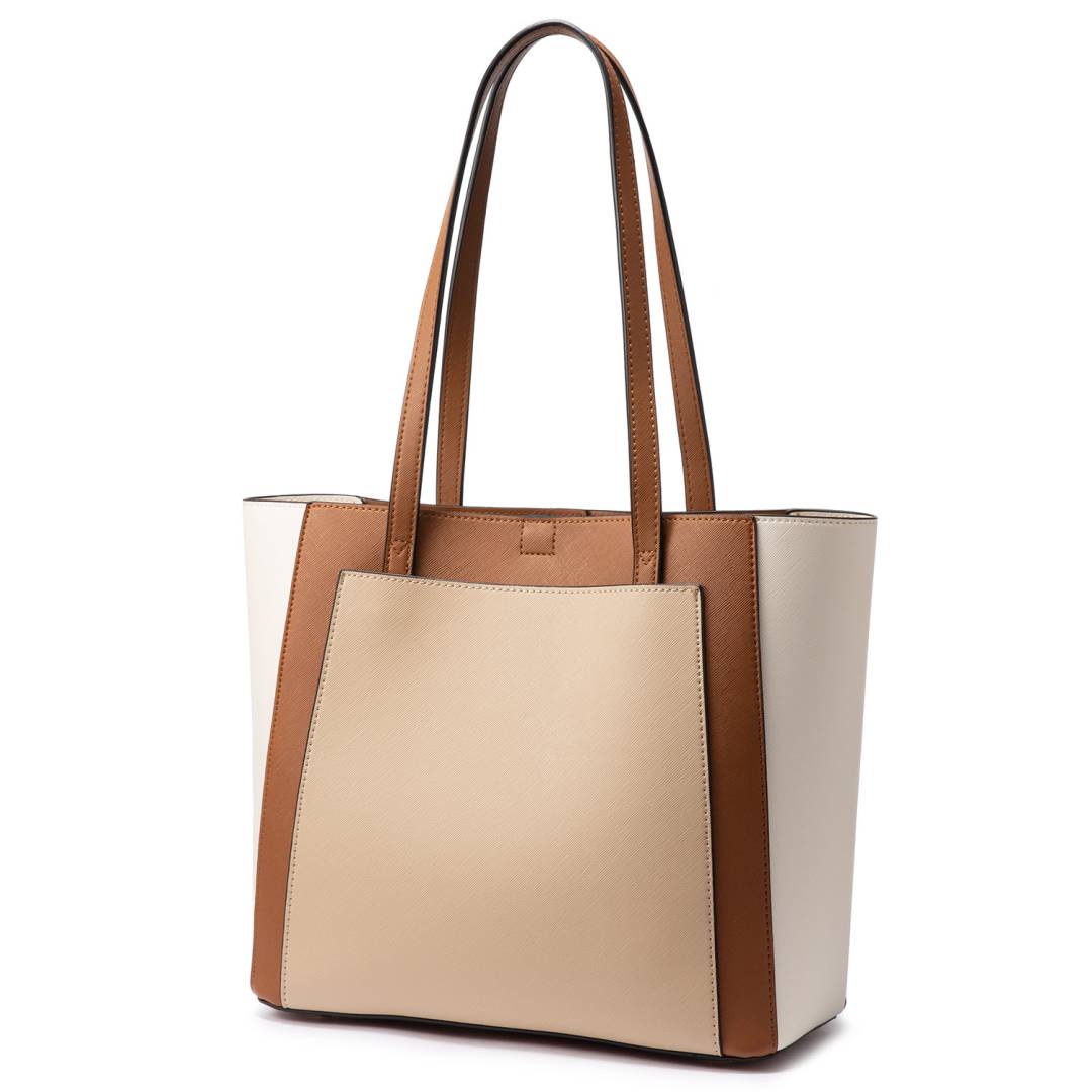 Brown Shoulder Bag with Organiser Bag nsejt.mt