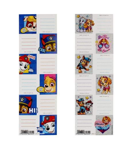 6x Labels (Paw Patrol - Blue) - Image 2