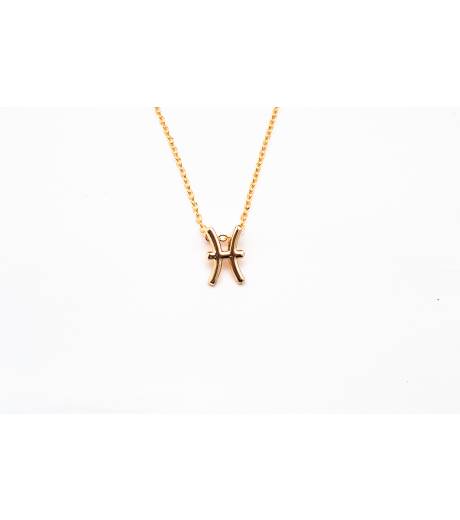 Necklace Rose Gold Pisces - nsejt.mt