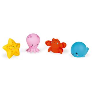 Bath Time Playing - 4 Sea Animals Squirters