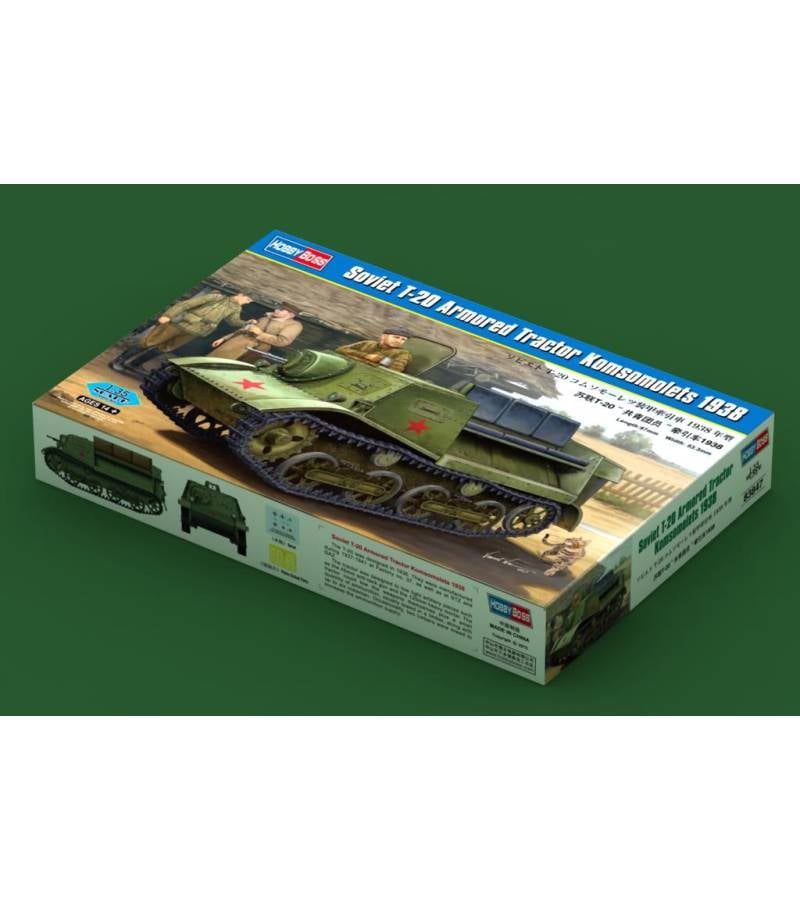 1:35 SOVIET T-20 ARMOURED TRACTOR KOMSOMOLETS 1938