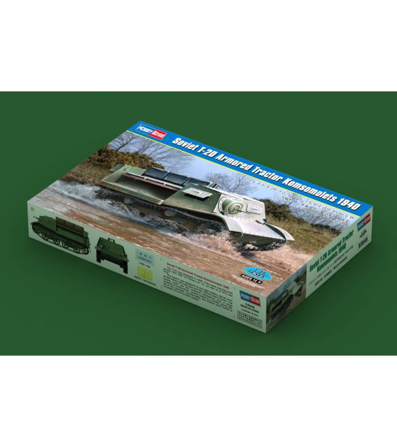 1:35 SOVIET T-20 ARMOURED TRACTOR KOMSOMOLETS 1940