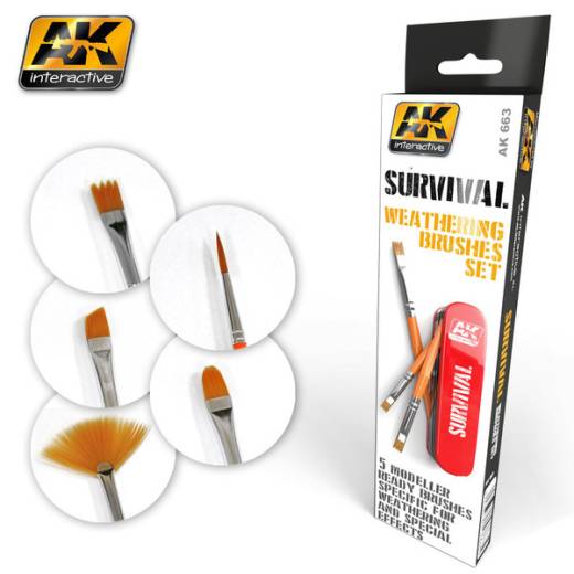 SURVIVAL WEATHERING BRUSHES SET