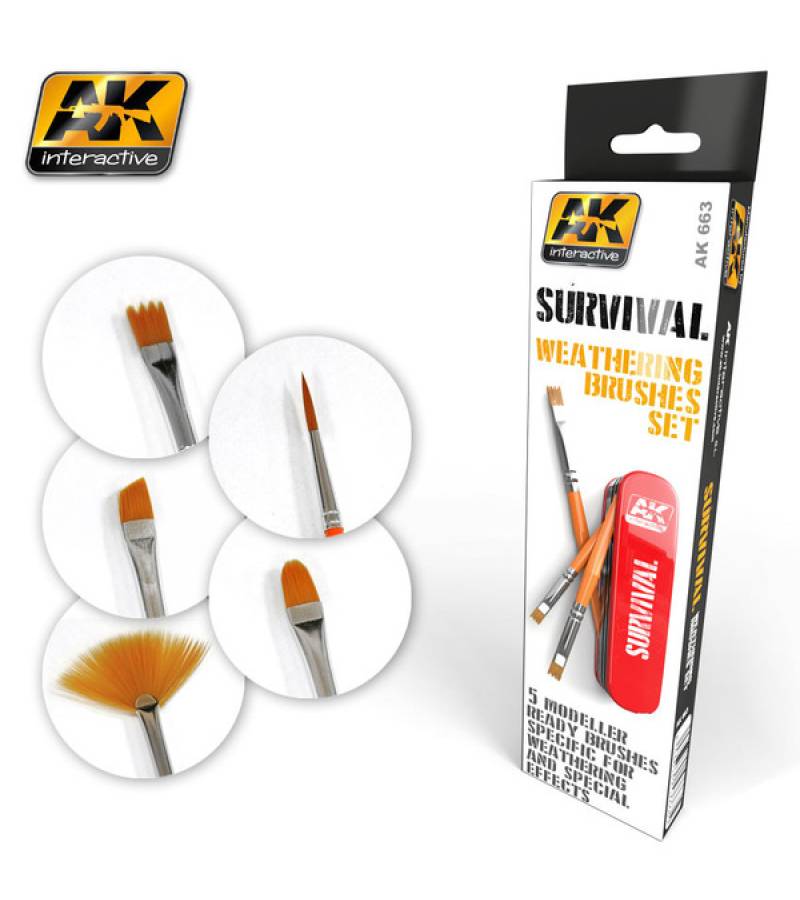 SURVIVAL WEATHERING BRUSHES SET