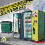1:35 VENDING MACHINE & DUMPSTER SET