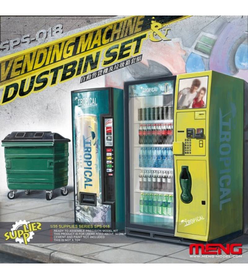 1:35 VENDING MACHINE & DUMPSTER SET