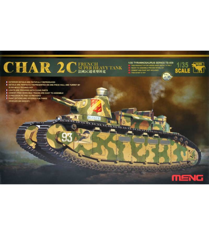 1:35 FRENCH SUPER HEAVY TANK CHAR 2C