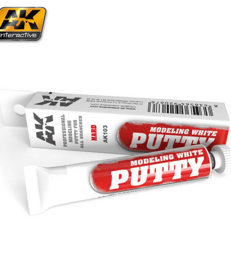 MODELLING PUTTY WHITE 20ml Malta Scale Model Shop