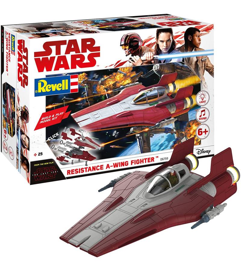 1:44 STAR WARS BUILD & PLAY RESISTANCE A WING