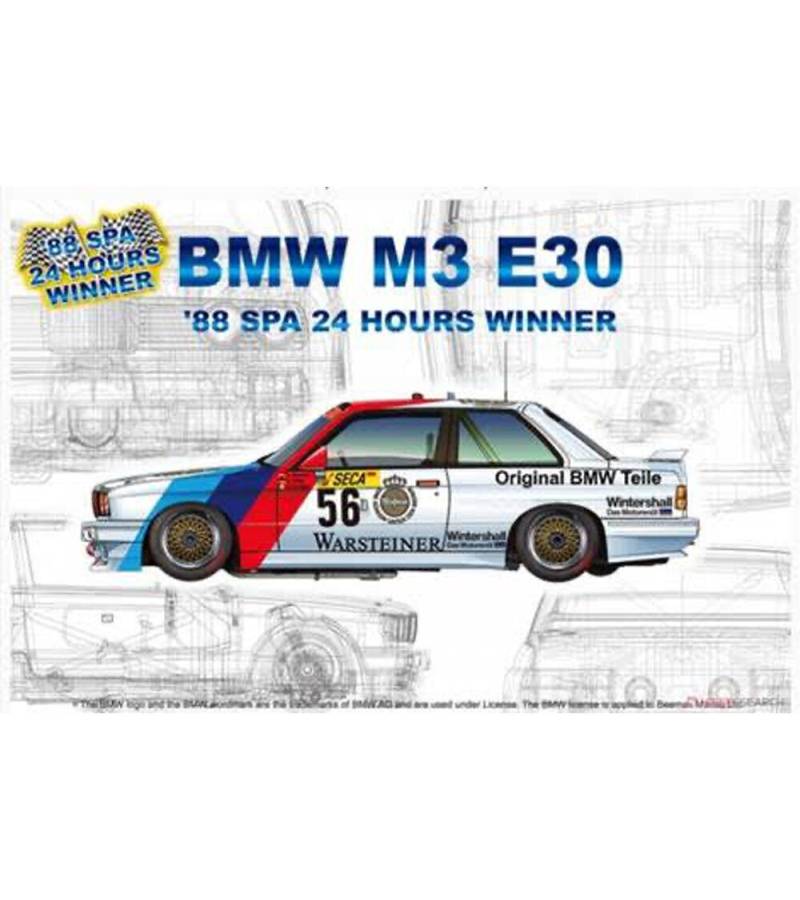 1:24 BMW M3 E30 '88 SPA 24 HOURS WINNER