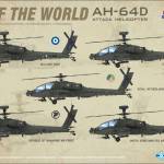 1:35 D OF THE WORLD AH-64D ATTACK HELICOPTER