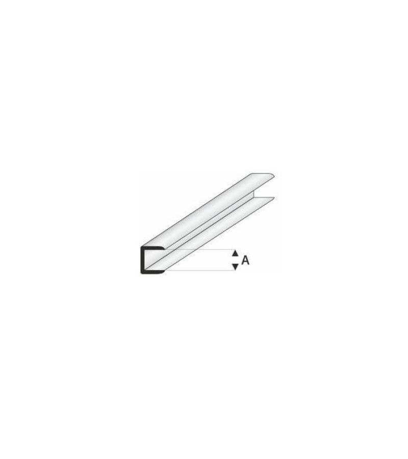 EDGE STRIP  STYRENE PROFILE 1.5mm BLU