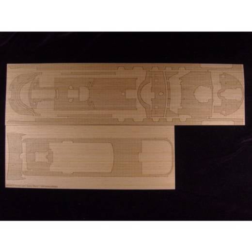 1:400 WOODEN DECK FOR OCEAN LINER QUEEN MARY2