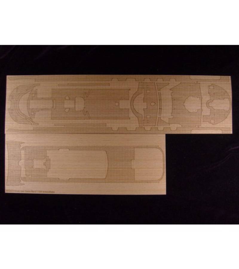 1:400 WOODEN DECK FOR OCEAN LINER QUEEN MARY2