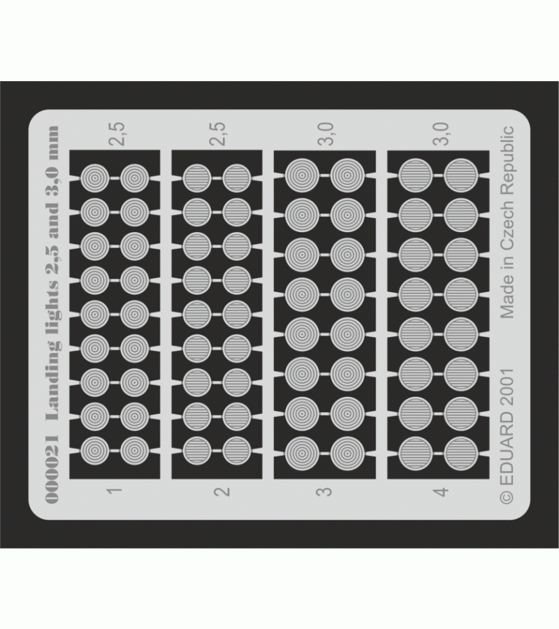 LANDING LIGHTS 2,5 AND 3MM