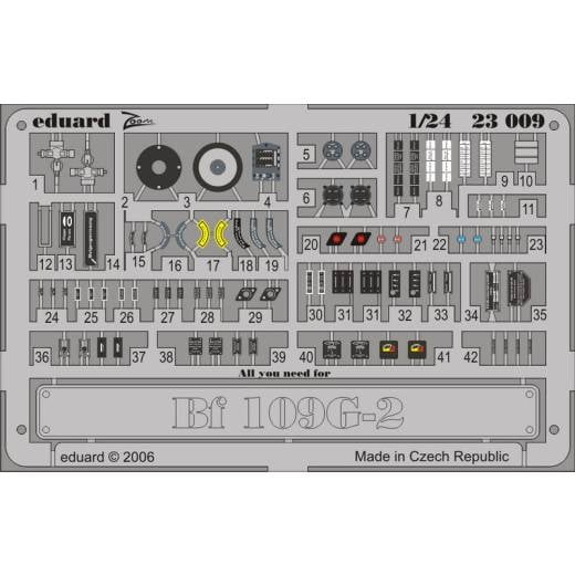 1:24 BF109G-2 PLACARDS S.A. photoetch