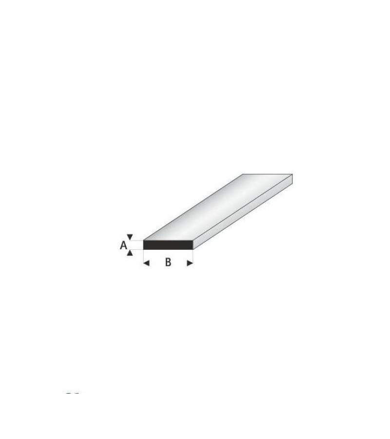 STRIP STYRENE PROFILE 0.5x3mm WHT