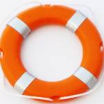 LIFE RING ORG REFL/ROPE SCL1/10 75mm