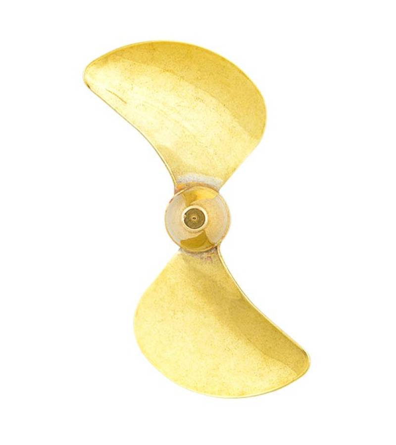 TYPE C 2BLADE PROP BRASS 40mm m4 L