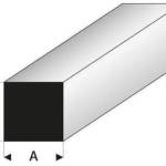 SQUARE STYRENE PROFILE 3.5mm BLU