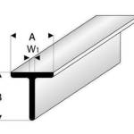T-BEAM STYRENE PROFILE 6.0x6.0mm YLW