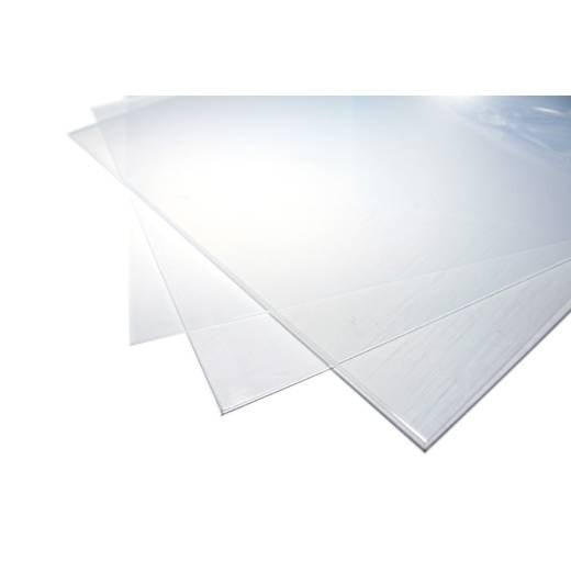 SHEETS PVC CLEAR 194x320mm 0.25mm