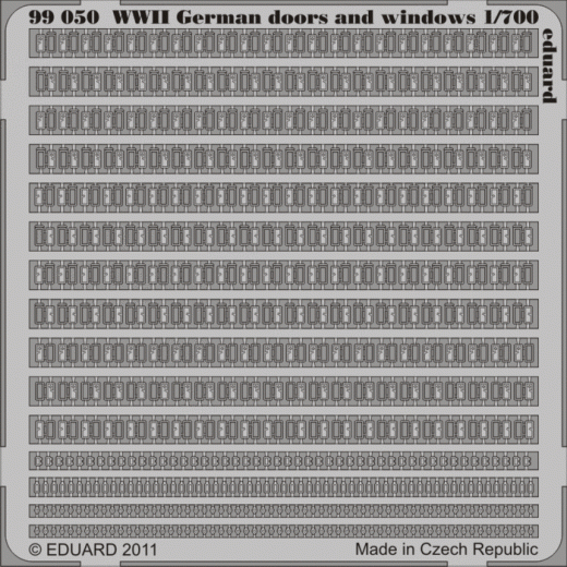 1:700 GERMAN DOORS & WINDOWS WWII photoetch