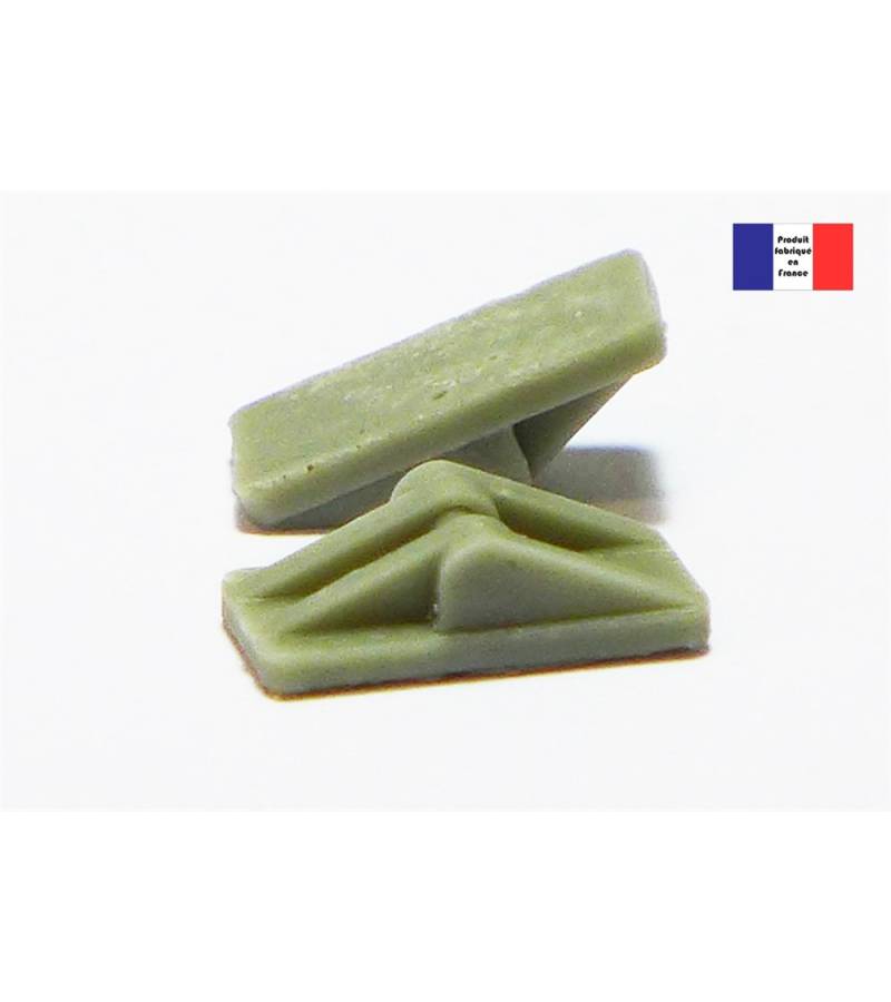 DOOR HINGES MEDUIM SCALE 1/15 WHT (Px2)