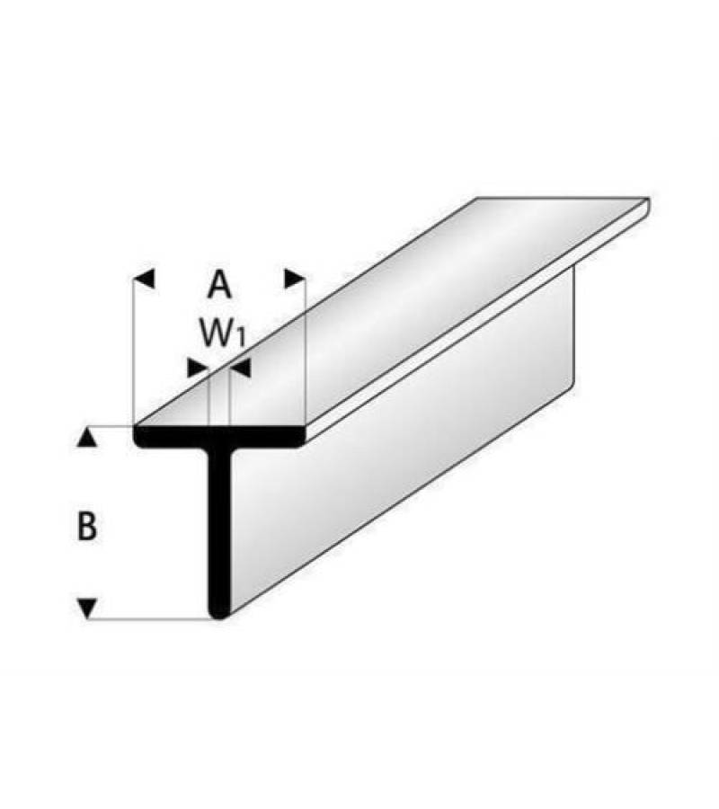 T-BEAM STYRENE PROFILE 3.5x3.5mm GRN