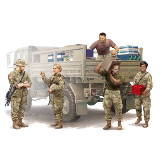 1:35 MOD US SOLDIERS LOGISTICS SUPPLY TEAM