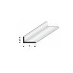 ANGLE STYRENE PROFILE 3.0x6.0mm GRN