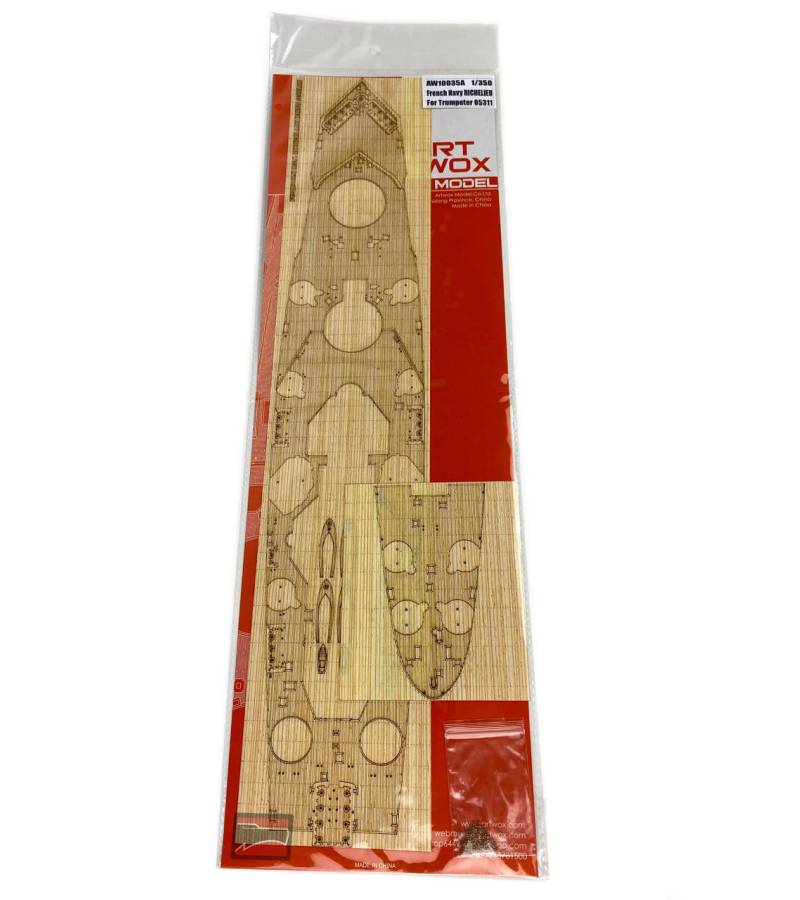 1:350 WOODEN DECK FOR FRENCH NAVY RICHELIEU