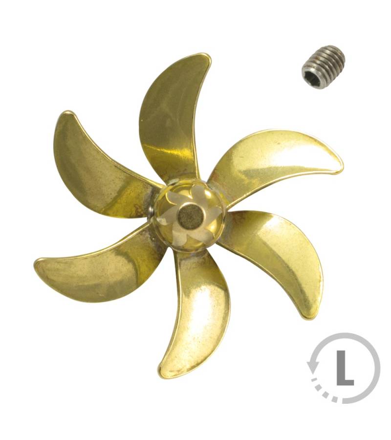 LAPEL PROP 3BLADED SILV PLATED 20MM