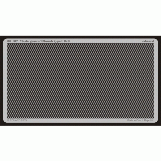 MESH GAUZE/RHOMB TYPE 1 8X8 photoetch