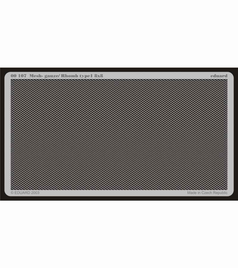 MESH GAUZE/RHOMB TYPE 1 8X8 photoetch