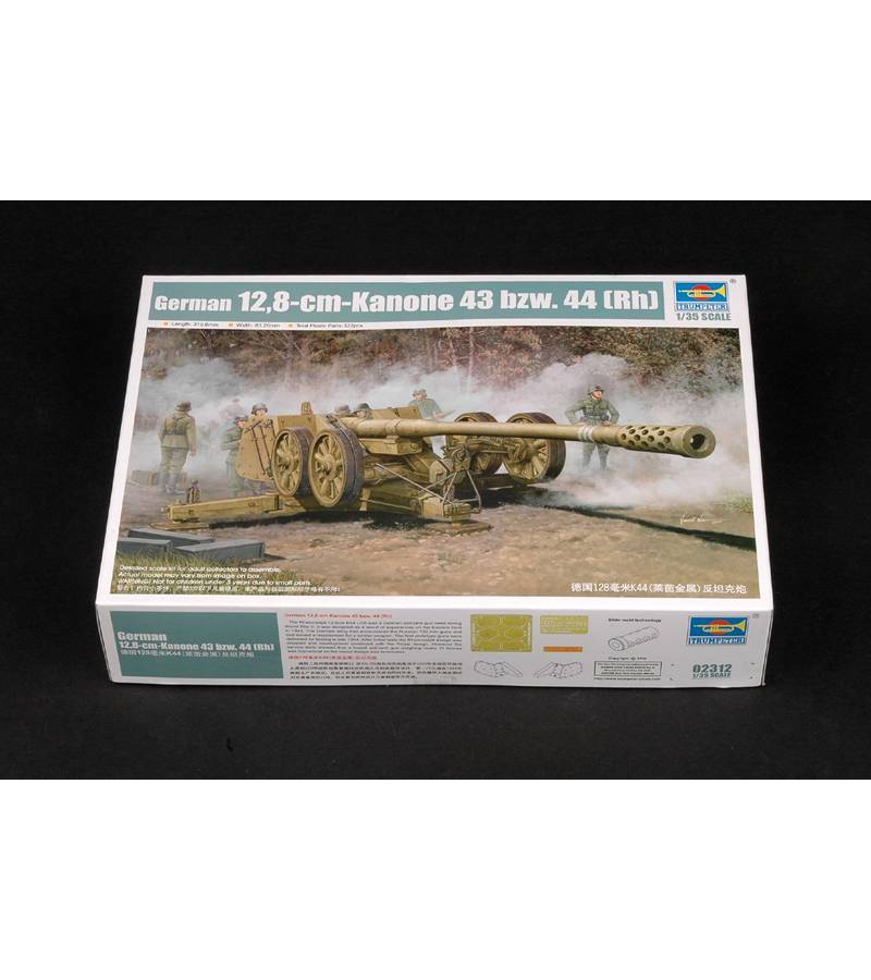 1:35 GERMAN 128MM PAK44 (RHIEN)