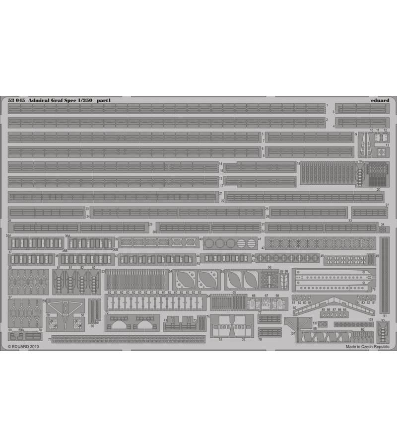 1:350 ADMIRAL GRAF SPEE photoetch