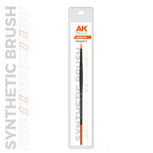 AK SYNTHETIC BRUSH ROUND 2