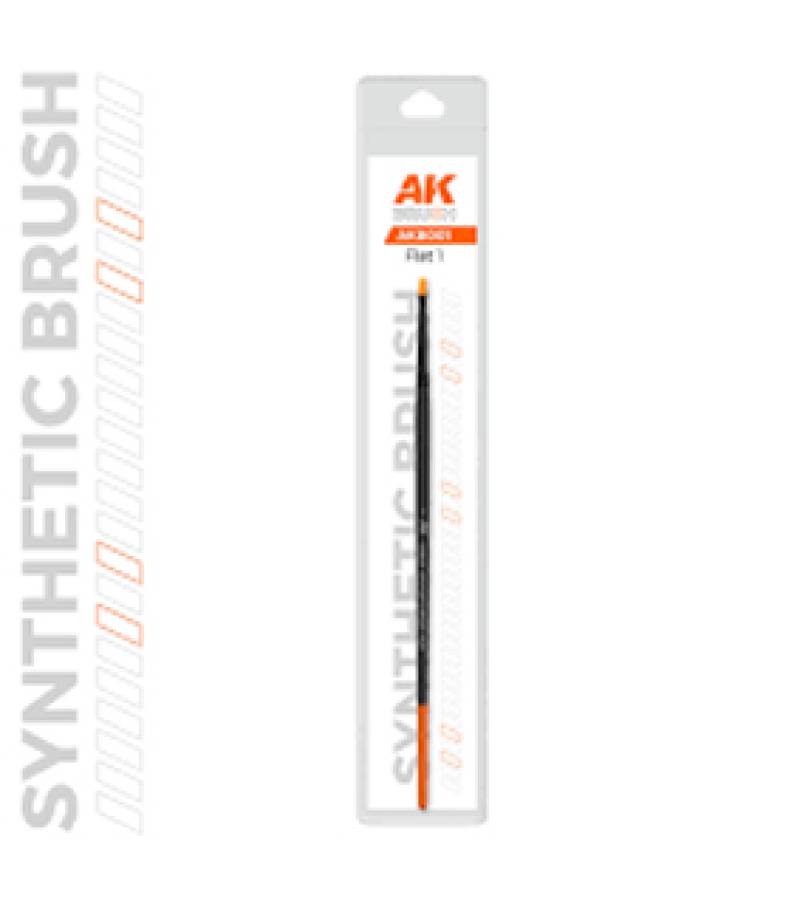 AK SYNTHETIC BRUSH FLAT 1