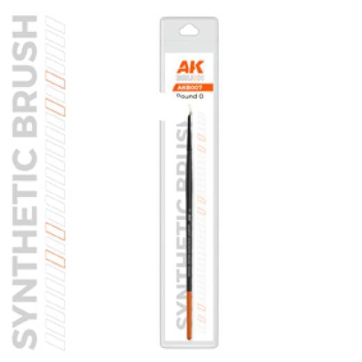 AK SYNTHETIC BRUSH ROUND 0