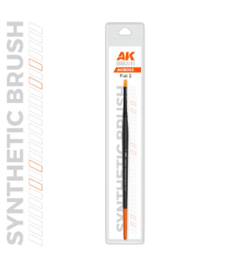 AK SYNTHETIC BRUSH FLAT 2