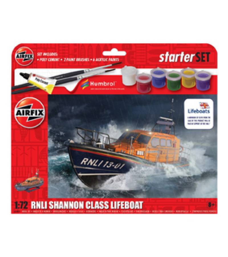 1:72 STARTER SET - RNLI SHANNON CLASS LIFEBOAT
