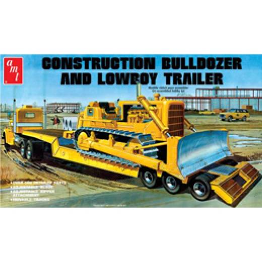 1:25 LOWBOY TRAILER & BULLDOZER COMBO