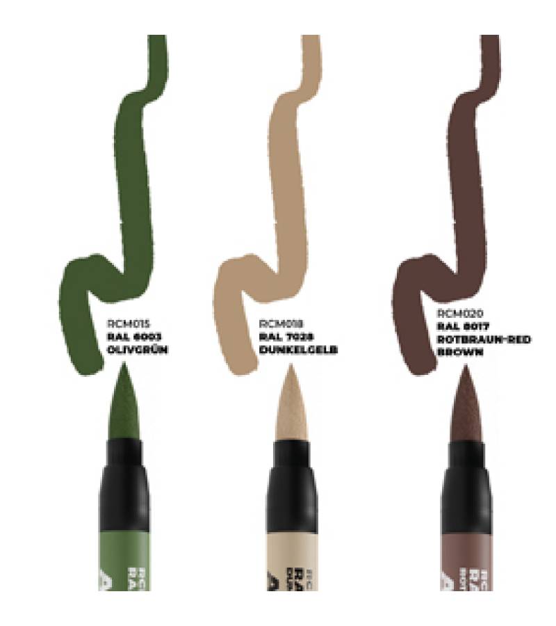 LATE GERMAN AFV CAMO COLORS – RC MARKERS SET