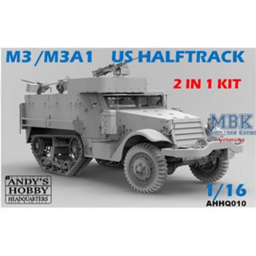 1:16 M3/M3A1 U.S. HALFTRACK 2 in 1