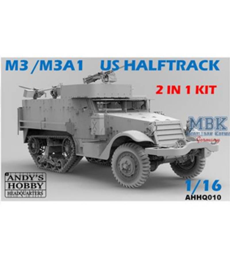 1:16 M3/M3A1 U.S. HALFTRACK 2 in 1