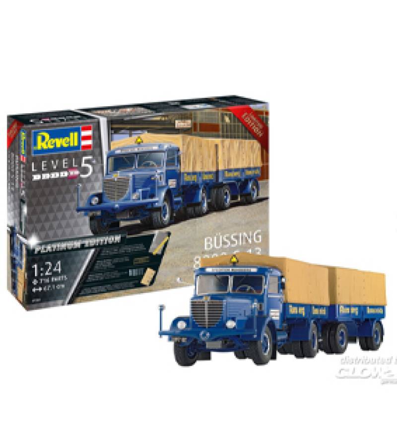 1:24 BUSSING 8000 S13 MIT TRAILER PLATINUM EDITION