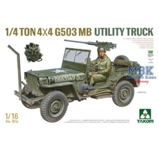 1:16 ¼- Ton 4×4 G503 MB UTILITY TRUCK JEEP